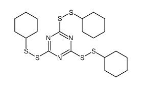 2,4,6-tris(cyclohexyldisulfanyl)-1,3,5-triazine Structure