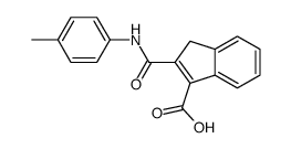 2-[(4-methylphenyl)carbamoyl]-3H-indene-1-carboxylic acid结构式