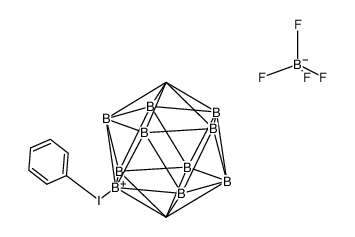 phenyl(p-carboran-2-yl)iodonium tetrafluoroborate结构式