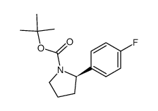 (R)-tert-butyl 2-(4-fluorophenyl)pyrrolidine-1-carboxylate Structure
