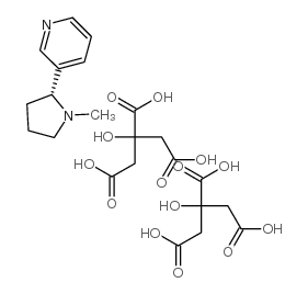 (S)-nicotine dicitrate结构式