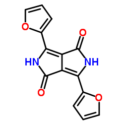 3,6-二-2-呋喃基-2,5-二氢吡咯并[3,4-c]吡咯-1,4-二酮结构式