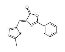 4-[(5-methylthiophen-2-yl)methylidene]-2-phenyl-1,3-oxazol-5-one Structure