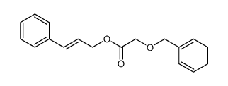 (E)-3-phenylprop-2-en-1-ol (phenylmethoxy)acetate结构式