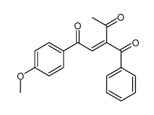3-benzoyl-1-(4-methoxyphenyl)pent-2-ene-1,4-dione结构式