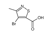 5-Isothiazolecarboxylic acid, 4-bromo-3-methyl结构式