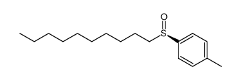 (+)-(R)-decyl p-tolyl sulfoxide结构式