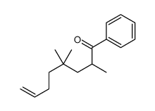 2,4,4-trimethyl-1-phenyloct-7-en-1-one Structure