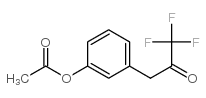 3-(3-ACETOXYPHENYL)-1,1,1-TRIFLUORO-2-PROPANONE结构式