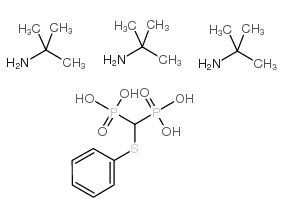 脱氯次膦酸2-甲基-2-丙胺结构式