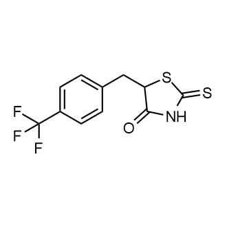 2-硫代-5-(4-9三氟甲基)苄基)噻唑烷-4-酮结构式
