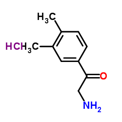 2-氨基-1-(3,4-二甲基苯基)乙酮盐酸盐结构式