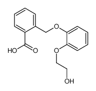 2-[[2-(2-hydroxyethoxy)phenoxy]methyl]benzoic acid结构式