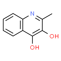 2-甲基-3,4-二羟基喹啉结构式