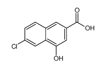 6-chloro-4-hydroxynaphthalene-2-carboxylic acid Structure