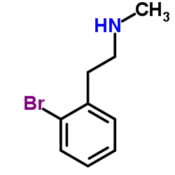 2-(2-溴苯基)-N-甲基乙胺结构式