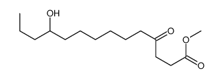 methyl 11-hydroxy-4-oxotetradecanoate结构式