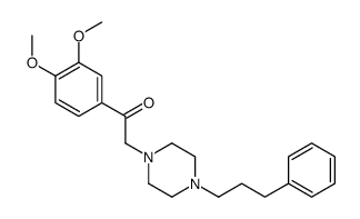 1-(3,4-dimethoxyphenyl)-2-[4-(3-phenylpropyl)piperazin-1-yl]ethanone结构式