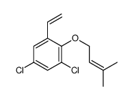 1,5-dichloro-3-ethenyl-2-(3-methylbut-2-enoxy)benzene结构式
