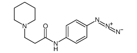 N-(4-azidophenyl)-3-piperidin-1-ylpropanamide结构式