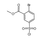 methyl 2-bromo-5-(chlorosulfonyl)benzoate Structure