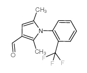 2,5-二甲基-1-[2-(三氟甲基)苯基]-1H-吡咯-3-甲醛结构式