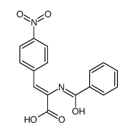 (Z)-2-苯酰胺-3-(4-硝基苯基)丙烯酸结构式