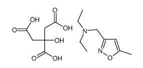 2-(carboxymethyl)-2,4-dihydroxy-4-oxobutanoate,diethyl-[(5-methyl-1,2-oxazol-3-yl)methyl]azanium Structure