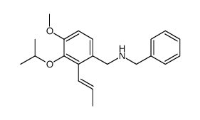 N-{(3-isopropoxy-4-methoxy-2-[(1E)-prop-1-en-1-yl]phenyl)methyl}benzylamine Structure