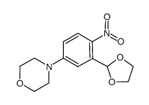 4-(3-(1,3-dioxolan-2-yl)-4-nitrophenyl)morpholine Structure