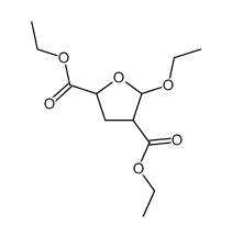 2-Ethoxy-tetrahydrofuran-dicarbonsaeure-(3,5)-diethylester结构式