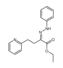 2-phenylhydrazono-4-[2]pyridyl-butyric acid ethyl ester结构式