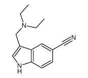 3-(diethylaminomethyl)-1H-indole-5-carbonitrile结构式