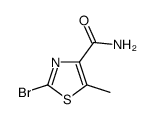 2-溴-5-甲基噻唑-4-羧酰胺结构式