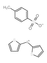 双(2-噻吩基)碘鎓对甲苯磺酸盐结构式