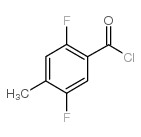 2,5-二氟-4-甲基苯甲酰氯结构式