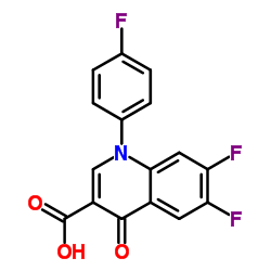 6,7-二氟-1-(4-氟苯基)-4-氧代-1,4-二氢喹啉-3-羧酸结构式