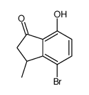 4-bromo-7-hydroxy-3-methyl-2,3-dihydroinden-1-one Structure
