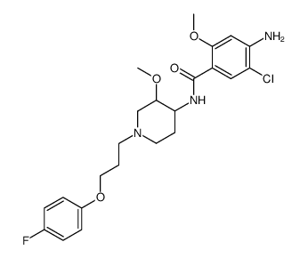 4-AMINO-5-CHLORO-N-{1-[3-(4-FLUOROPHENOXY)PROPYL]-3-METHOXY-4-PIPERIDYL}-2-METHOXYBENZAMIDE Structure