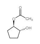 (1R)-反-1,2-环戊二醇单乙酸结构式