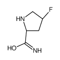 (4R)-4-Fluoro-D-prolinamide Structure