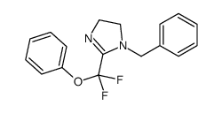 1-苄基-2-(二氟(苯氧基)甲基)-4,5-二氢-1H-咪唑结构式