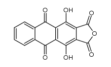 1,4-dihydroxy-9,10-dioxo-9,10-dihydro-anthracene-2,3-dicarboxylic acid-anhydride Structure