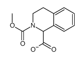 2-methoxycarbonyl-3,4-dihydro-1H-isoquinoline-1-carboxylate结构式