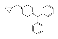 4-二苯基甲基-1-(2,3-环氧丙基)哌嗪结构式