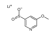 lithium 5-methoxypyridine-3-sulfinate Structure