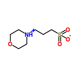 3-(N-吗啉)丙磺酸结构式