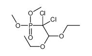 1,1-dichloro-1-dimethoxyphosphoryl-2,2-diethoxyethane结构式