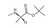 L-Alanine, N-methyl-, 1,1-dimethylethyl ester (9CI) Structure