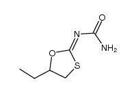 rac-(5-ethyl-[1,3]oxathiolan-2-ylidene)urea结构式